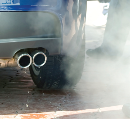 Image of a car exhaust dripping with fumes