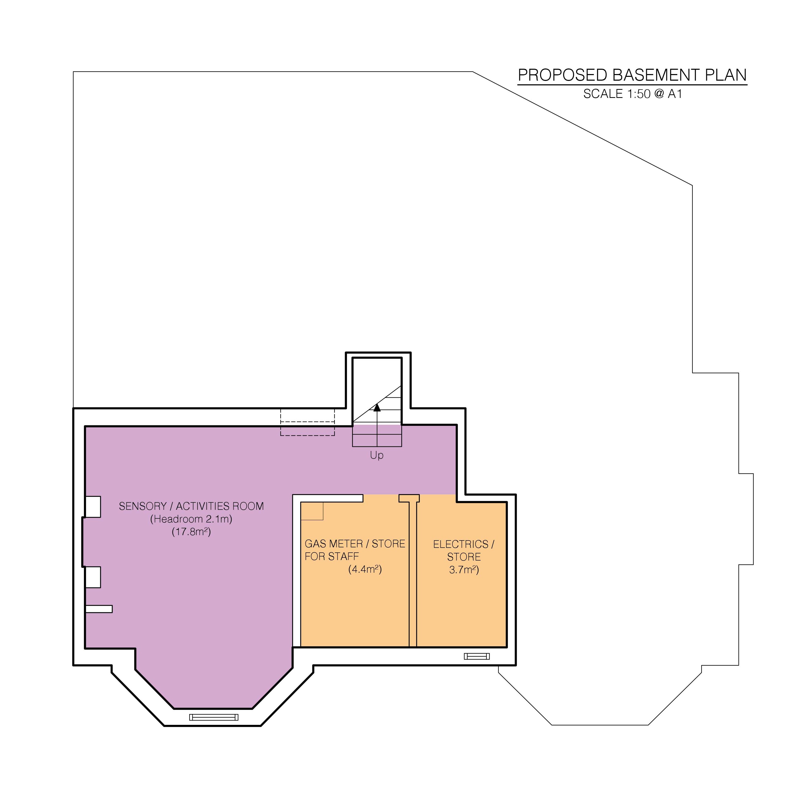 Blossom - basement floor plan