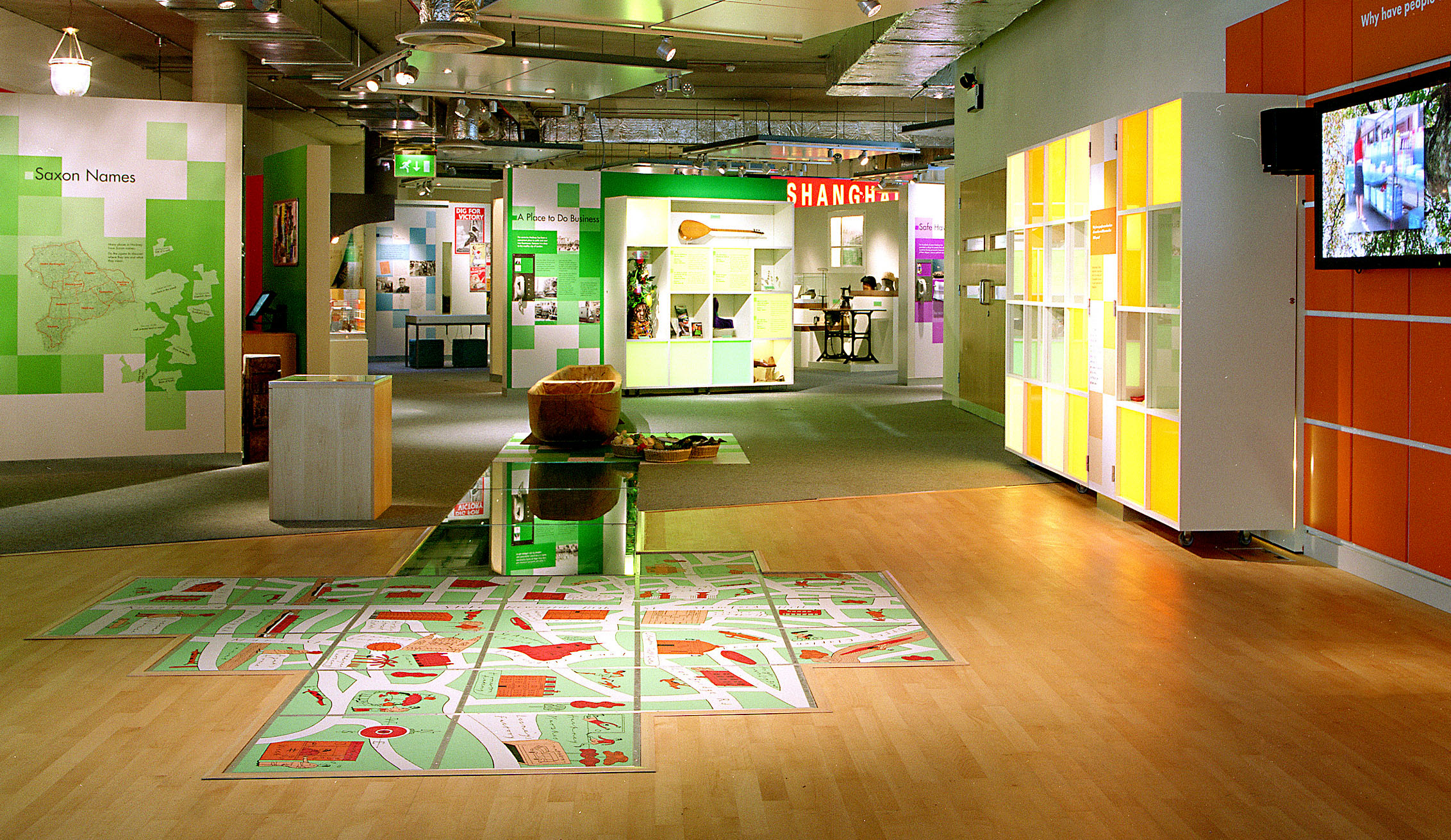 Image of the inside of Hackney Museum.