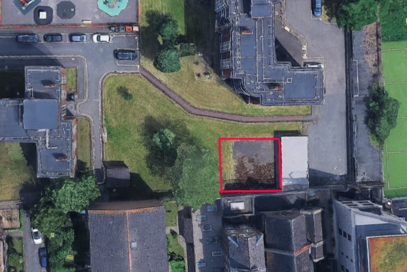 plan of where the green gym would be located