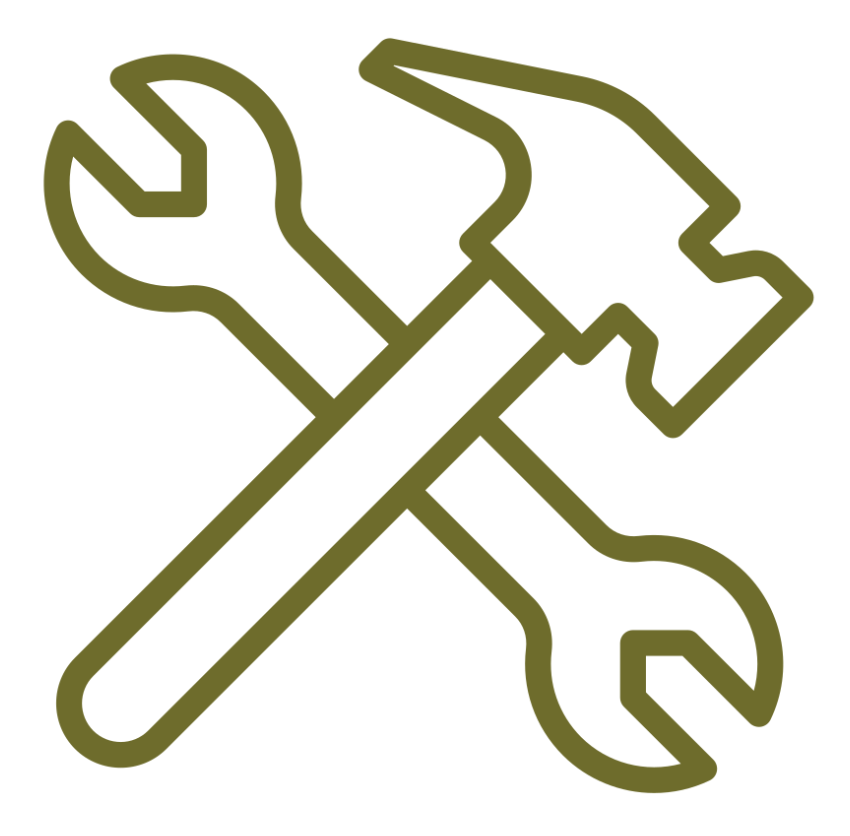 Icon of a hammer and spanner