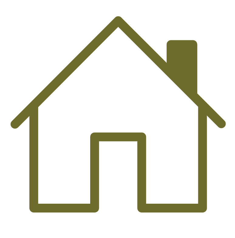 Illustrated icon of a house